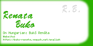 renata buko business card