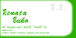 renata buko business card